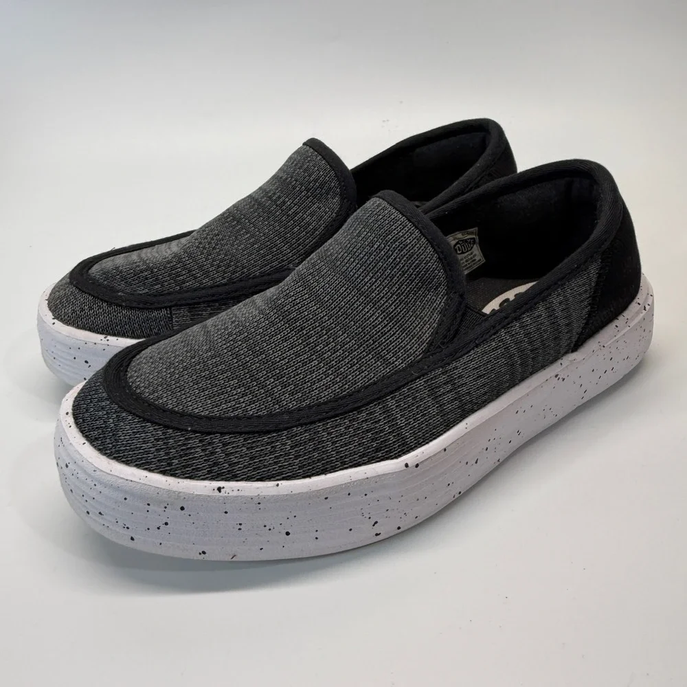 Hey Dude Sunapee W Sport Mesh Slip Pull On Shoe 40241-001 Black Women 7 - Picture 1 of 14